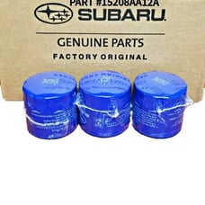 3 Pack Genuine Factory Subaru Engine Oil Filter NEW 15208AA12A12A