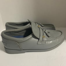 DR. SCHOLLS MENS 11 3E GRAY ORTHOPEDIC DIABETIC SHOES PENNY LOAFER SLIP ON