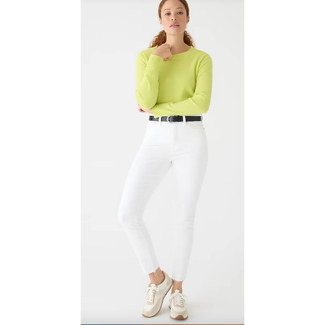 NWT J.Crew Petite 10 Toothpick Jean 25 25P White BQ309 Denim J. Crew Women's