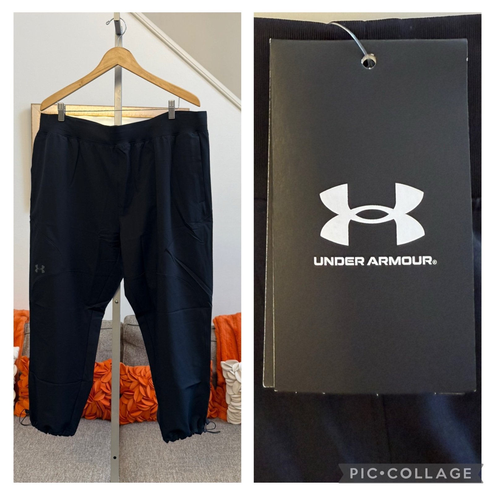 NWT Under Armour Black Unstoppable Crop Pants