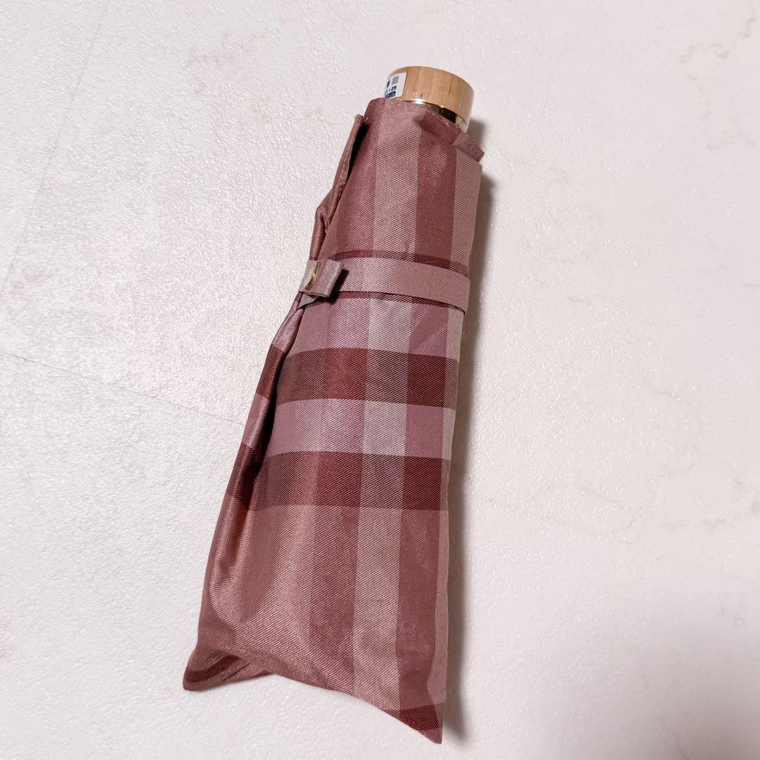 Burberry Check Pink Folding Umbrella