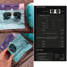 Prescription Aviator sunglasses