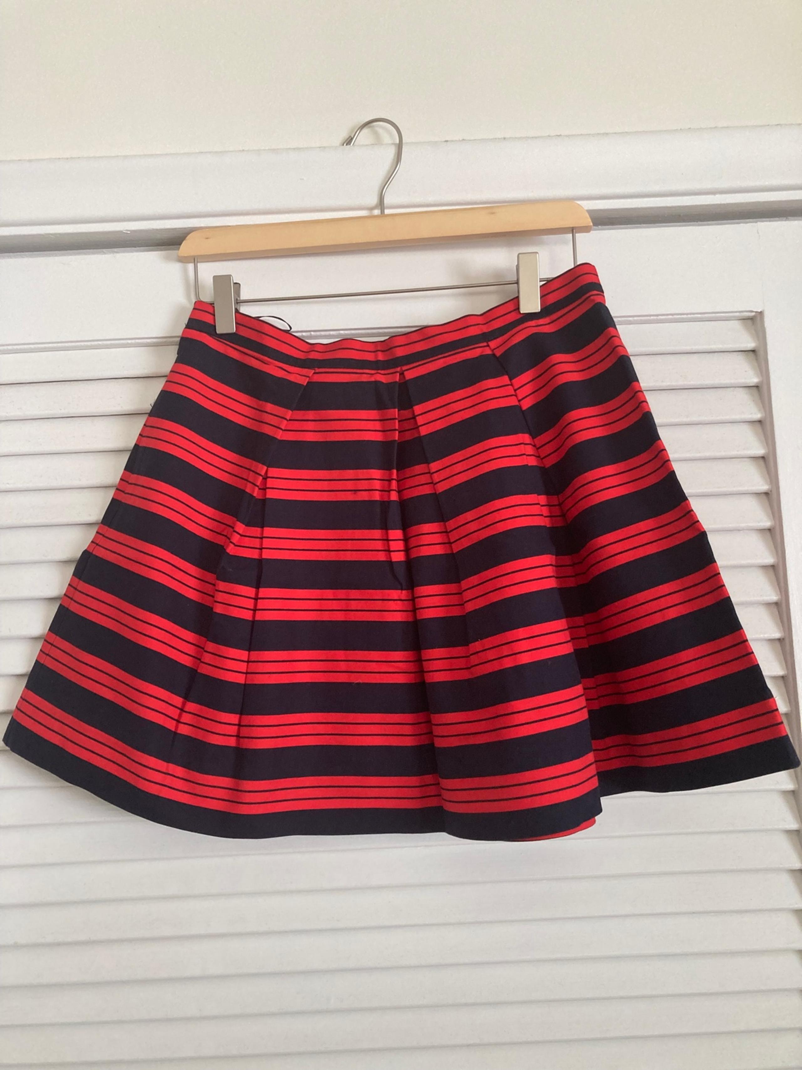 Gap striped pleated skirts