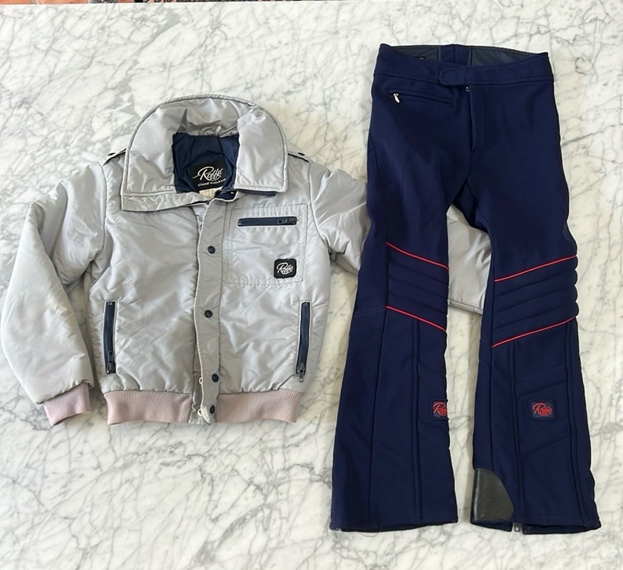 Roffe Vintage Skiwear Snow Pant and Jacket Youth Size 8/10