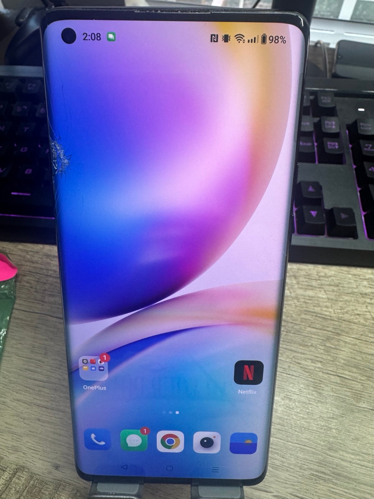Cracked) Unlocked oneplus 8 Pro 5G 256gb-4813