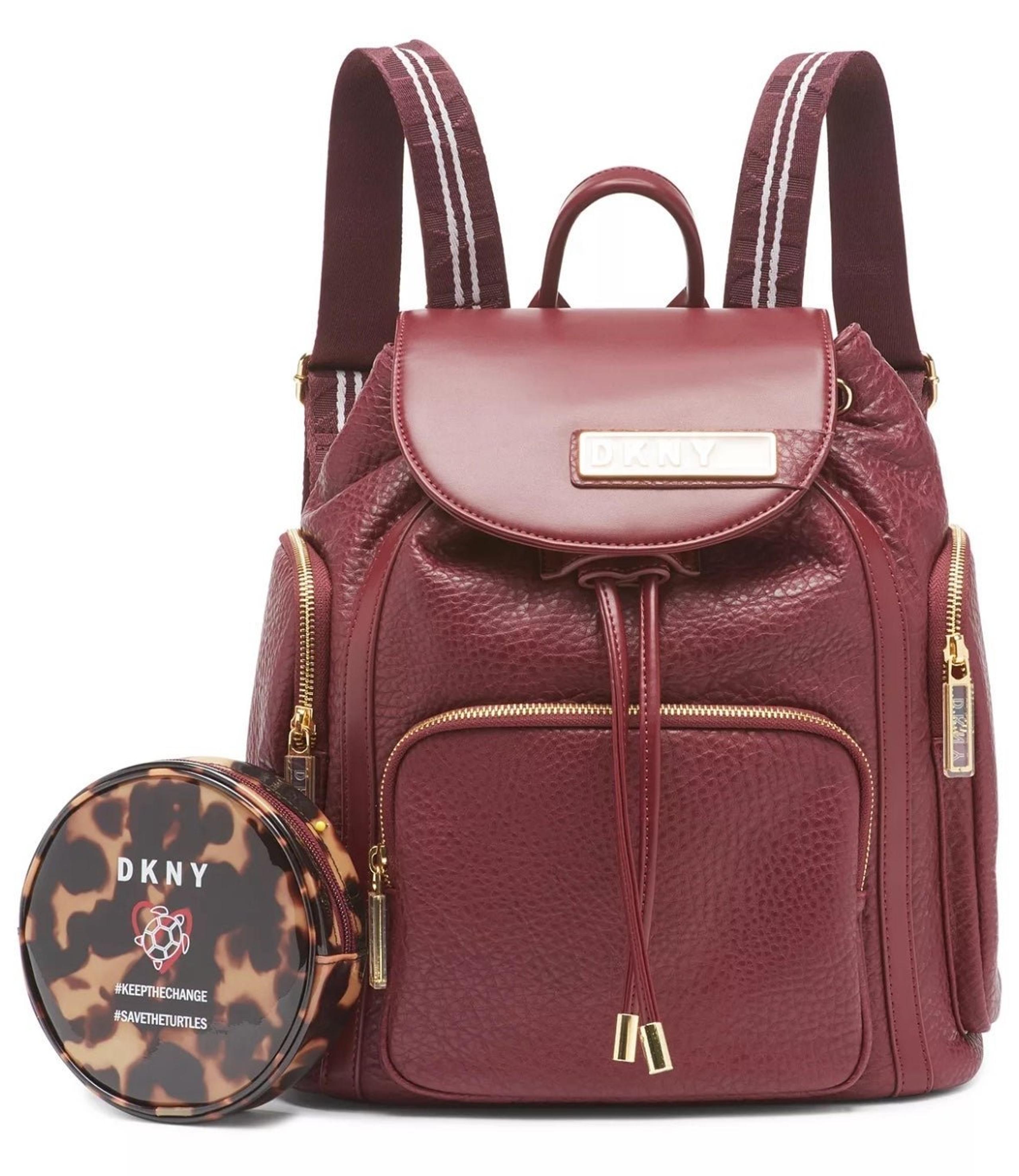 DKNY Wine Color Backpack