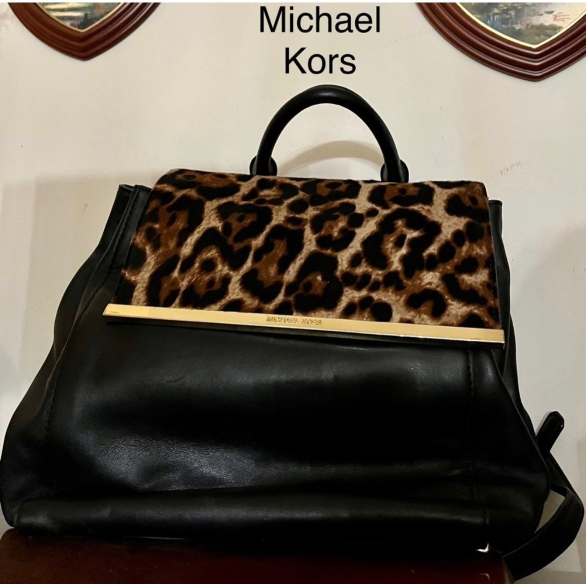 Used Michael Kors Leather Backpack