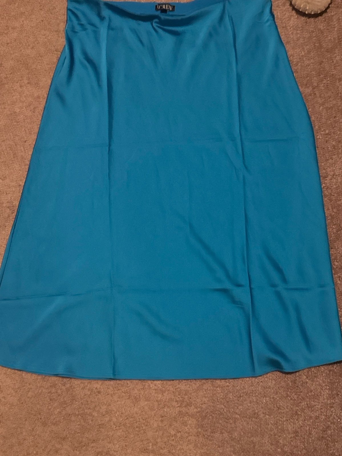 New with Tags, NWT, J. Crew XL long shirt, light blue, tall Gwyneth slip, polyes