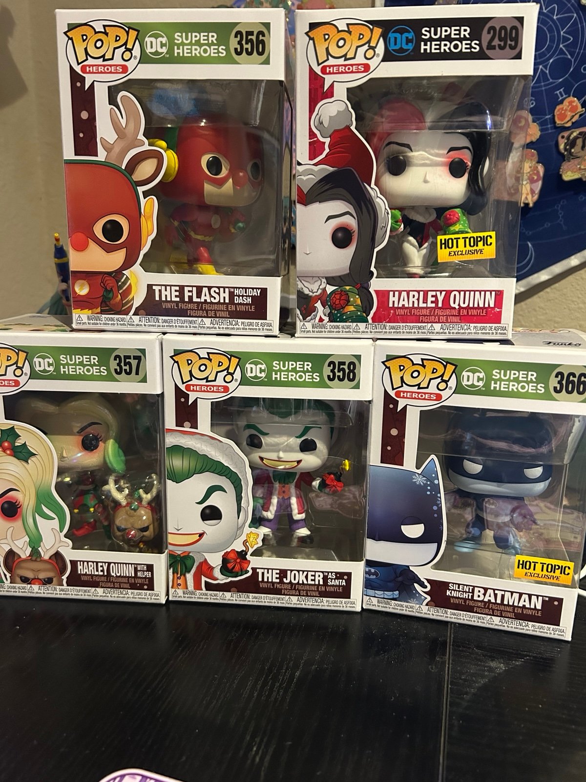 DC funko pop winter bundle