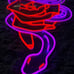Vivid Bright Purple Snake in Hand LED Night Light Room Wall Art Decoration