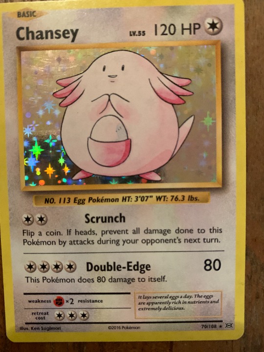 Chansey Pokemon Card