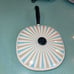 Vintage Atomic Enamel Frying Pan With Lid Multicolor MCM Mid Century Modern