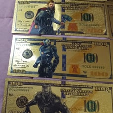 Marvel 100 gold bills