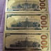 Marvel 100 gold bills