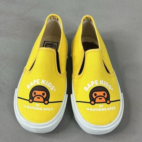 BAPE A Bathing Ape Milo Slip On Sneakers Boys Kids Japan