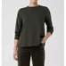 EILEEN FISHER Women Organic Cotton Jersey Long-Sleeve Tee Green Size Medium