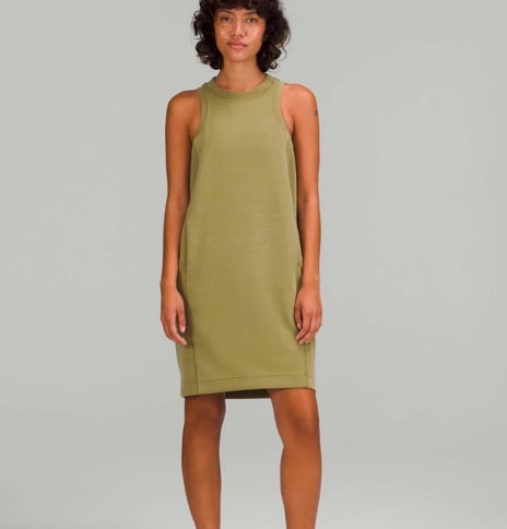 Lululemon Bronze Green Softstreme Back In Action Dress Size 4