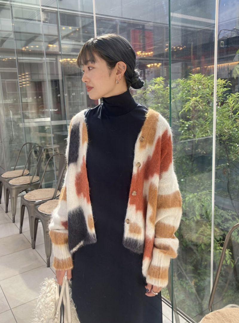 Alpaca Wool Knitted Cardigan (Origami)