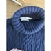 VTG 90s Tommy Hilfiger Womens XL Cotton Cable Knit Turtleneck Fisherman Sweater