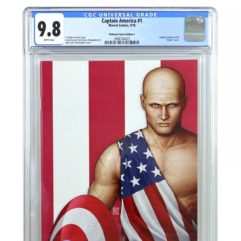 CAPTAIN AMERICA 1 vol 9 CGC 9.8 MIDTOWN EARTH X F VIRGIN