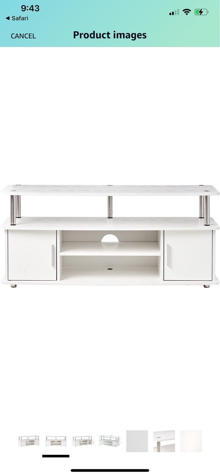 tv stand | white | brand new in box