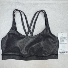 Lululemon NEW Silver Energy Sport Bra 10