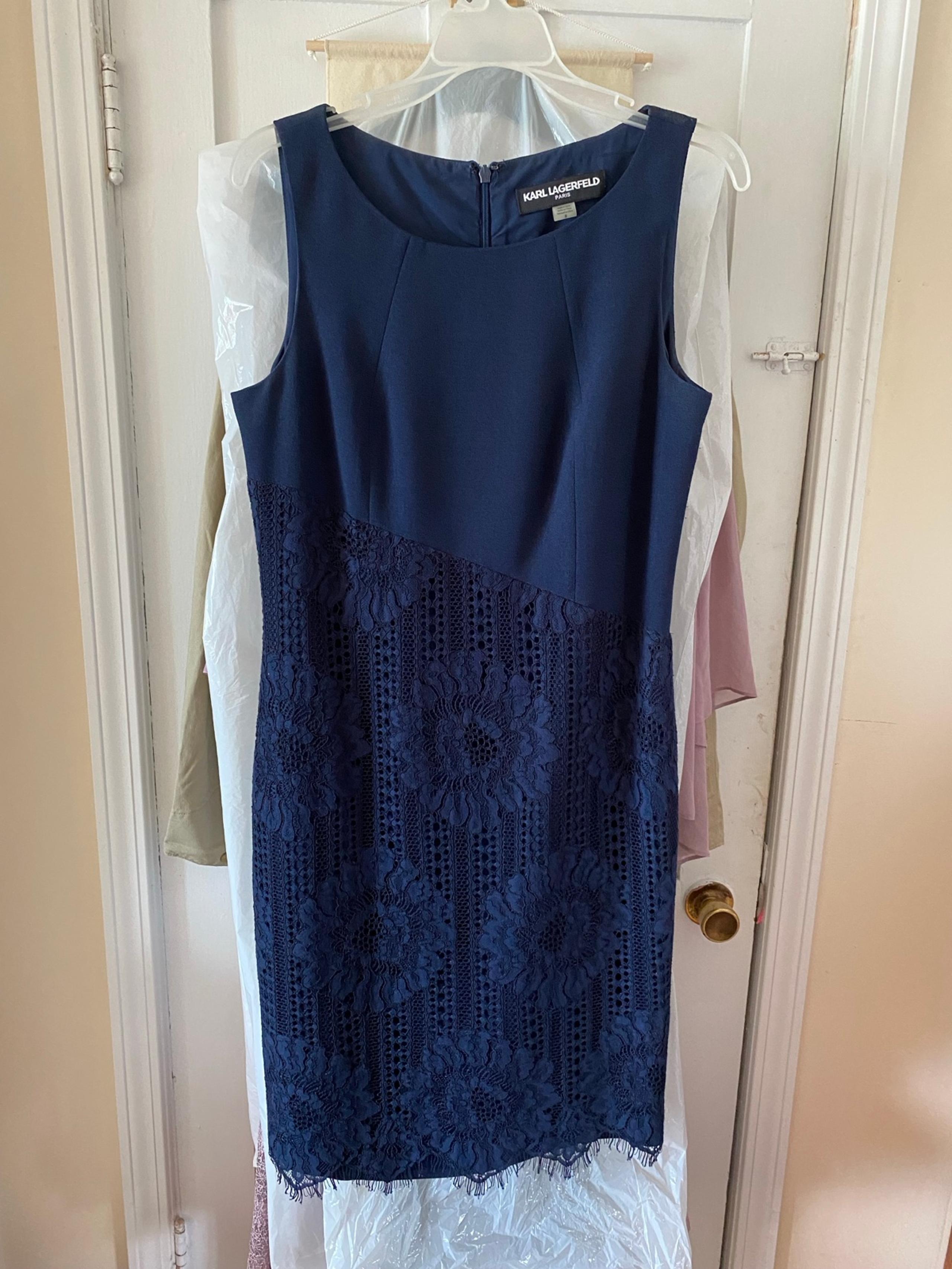 Karl Lagerfeld blue dress (8)