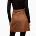 ARITZIA BABATON Modern Mini Skirt Dark Camel suede size 12