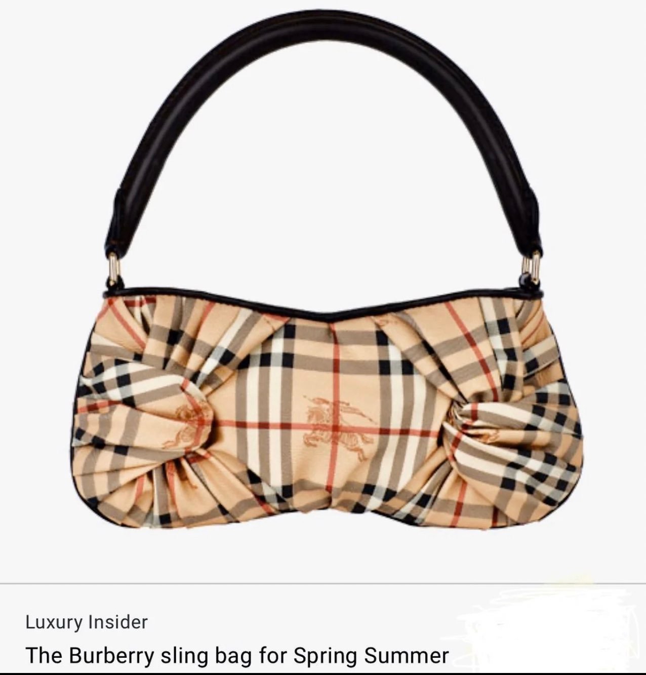 Burberry sling handbag