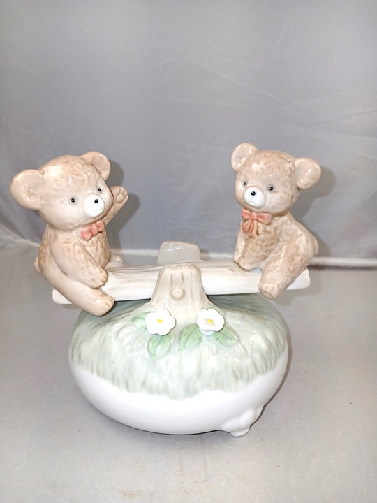 Otagiri Bears Seesaw Music Box