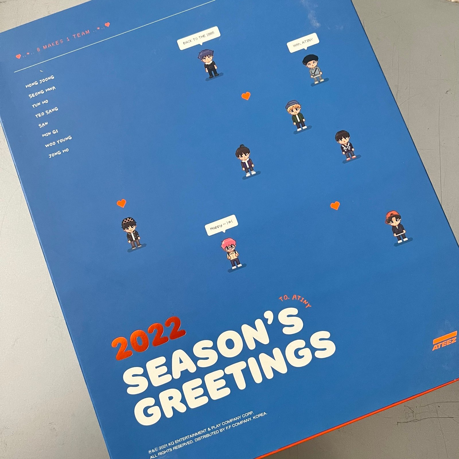 ATEEZ SEASONS GREETINGS 2022 (no pc)