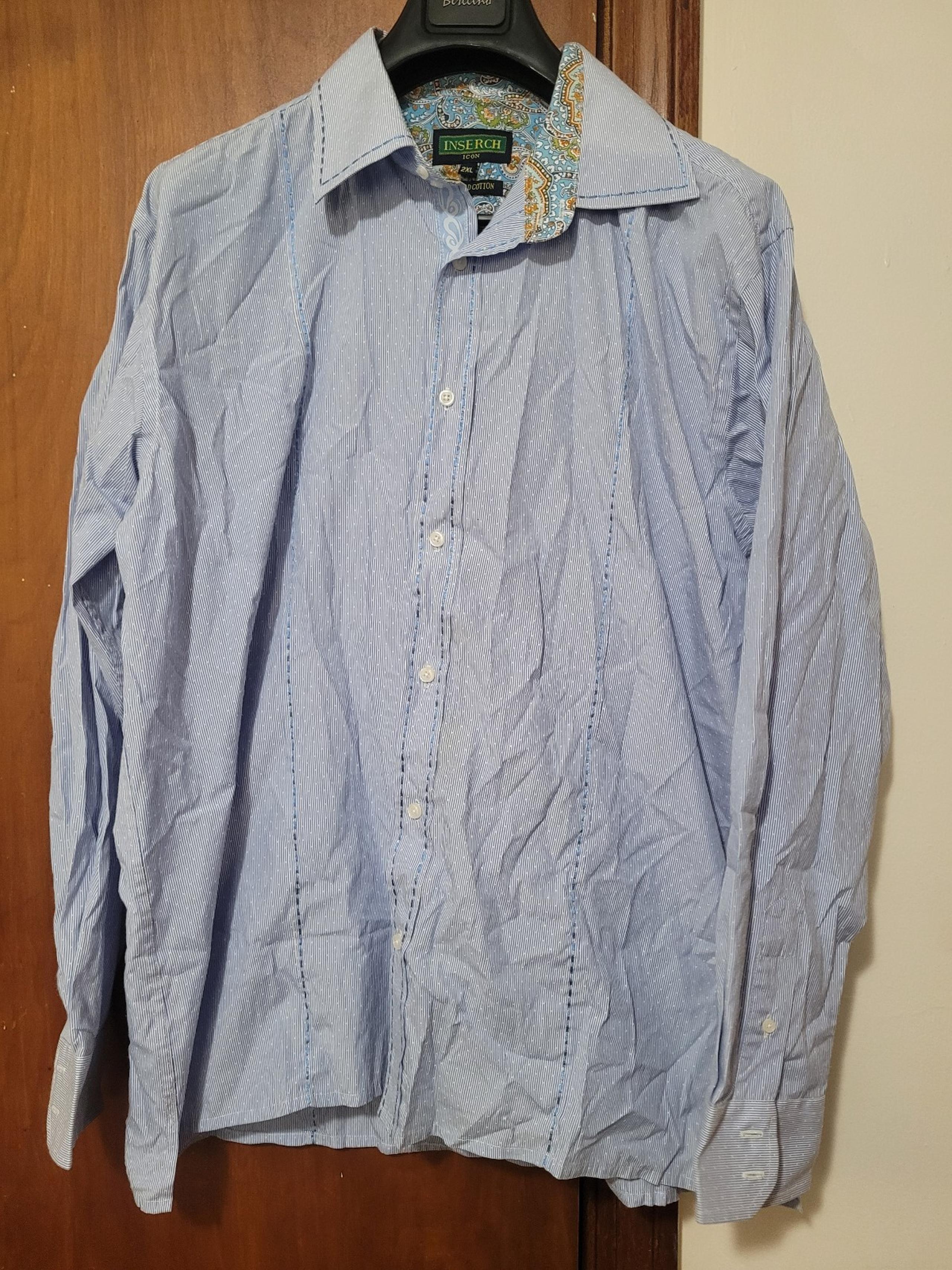 Inserch Mens Button Up Shirt Size 2XL