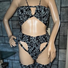 Crochet rave festival outfit lingerie