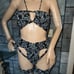 Crochet rave festival outfit lingerie