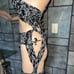 Crochet rave festival outfit lingerie