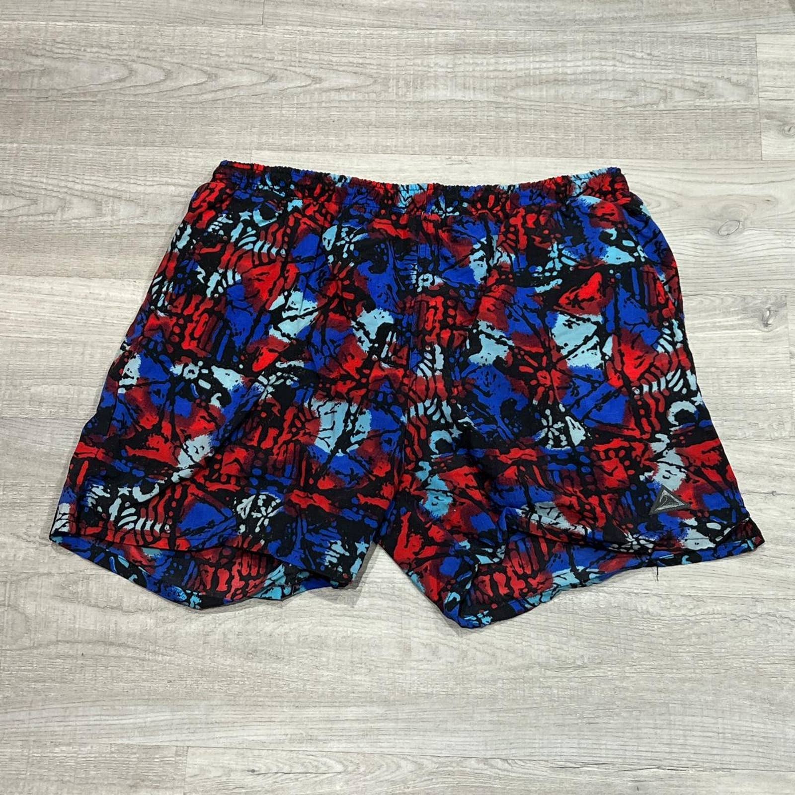 Vintage 1990s Patterned Surf Shorts