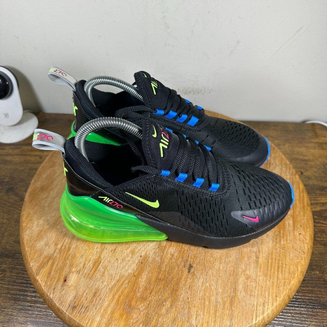 Nike Air Max 270 GS Black Ghost Green Shoes Women's Size 8 DD9715-001