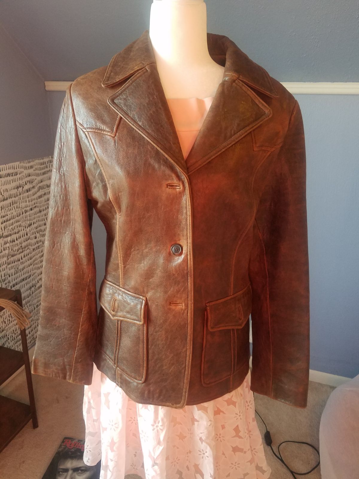 leather jacket women
