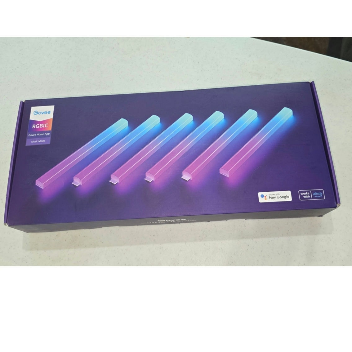 Govee Glide Lively RGBIC Music Wall Lights Works with Alexa & Google H610A