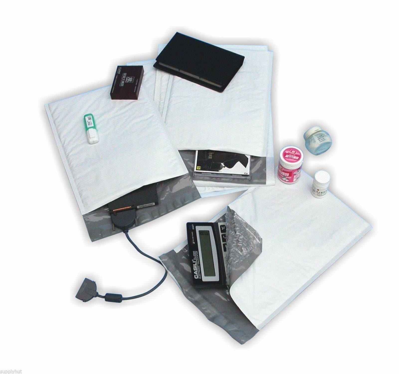 500 #000 4x8 Poly Bubble Padded Envelopes Mailers Shipping Case 4 x8