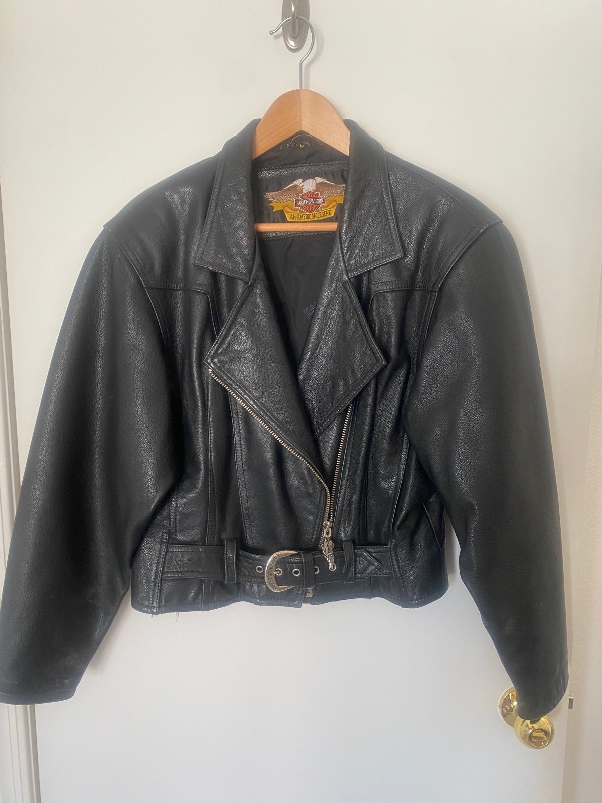 A Vintage Leather Harley-Davidson Women’s Jacket Size M