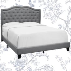Amaya Tufted Upholstered Low Profile Standard Bed