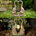 Elephant Statues Garden Decor with LED Solar Lights
