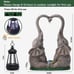 Elephant Statues Garden Decor with LED Solar Lights