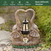 Elephant Statues Garden Decor with LED Solar Lights
