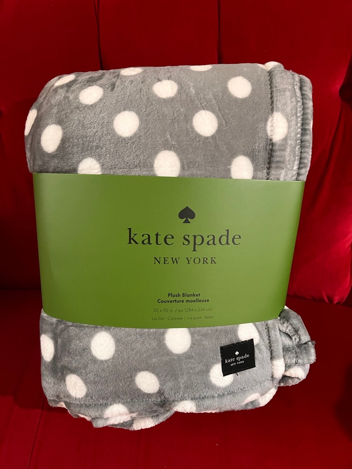 Kate Spade King Size Plush Blanket