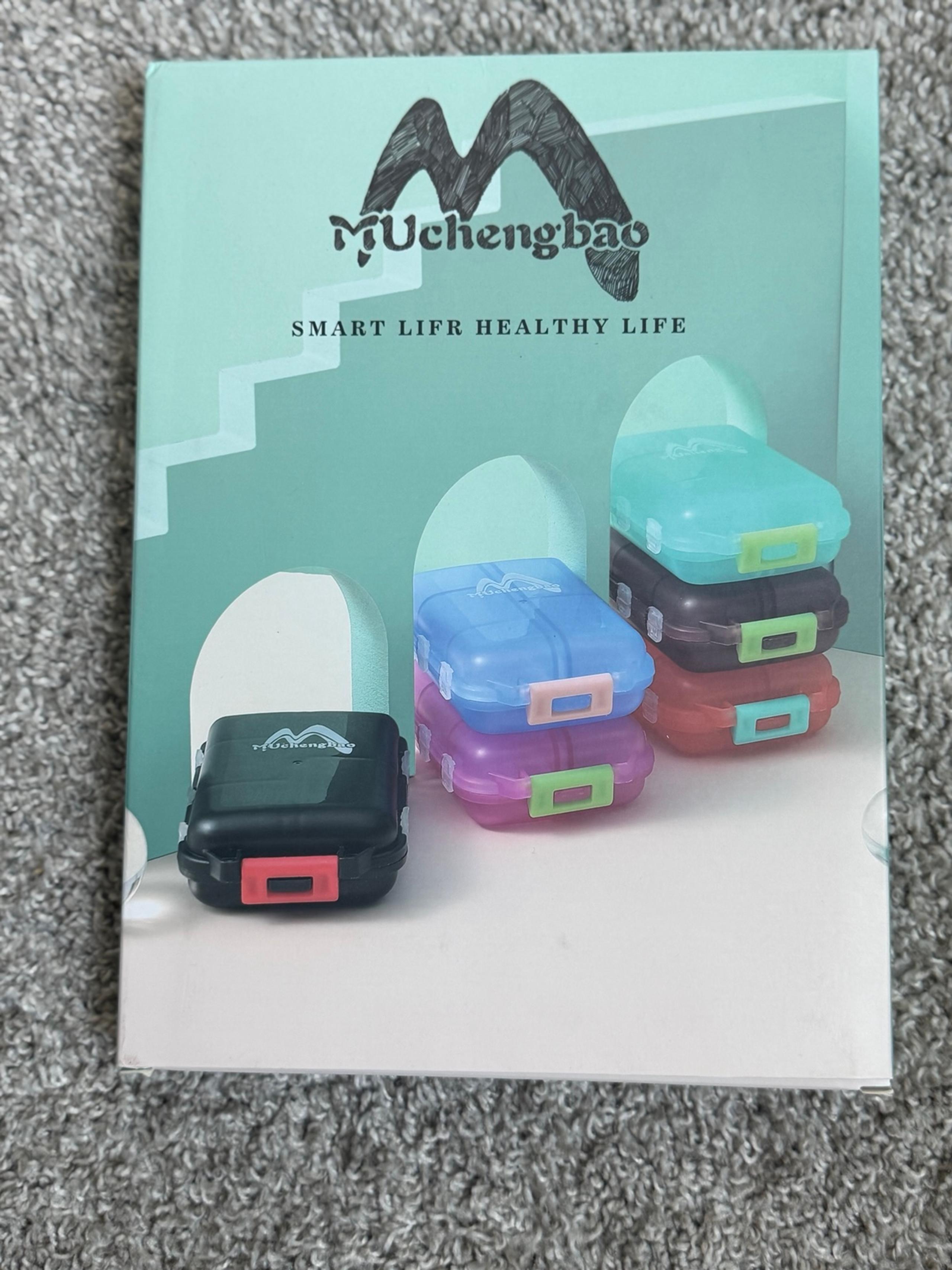 4PS Travel Pill Organizer Portable Folding Storage with 10 Compartments ~ NEW ~!