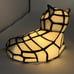 Orange Eyed White Cat Stain Glass Accent Lamp 7 Decor
