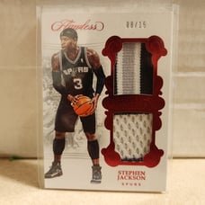 Stephen Jackson Patch San Antonio Spurs Panini Flawless