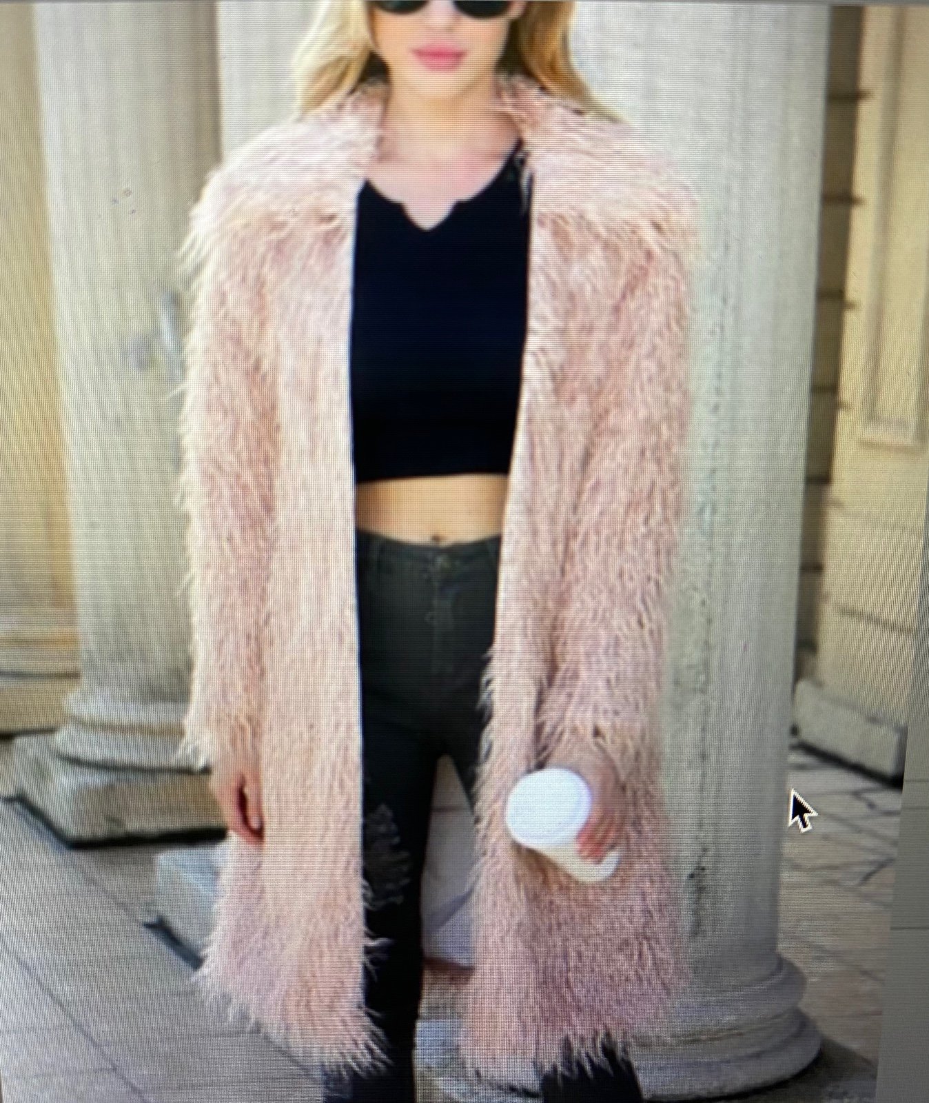 Maison Mascallier faux fur trench